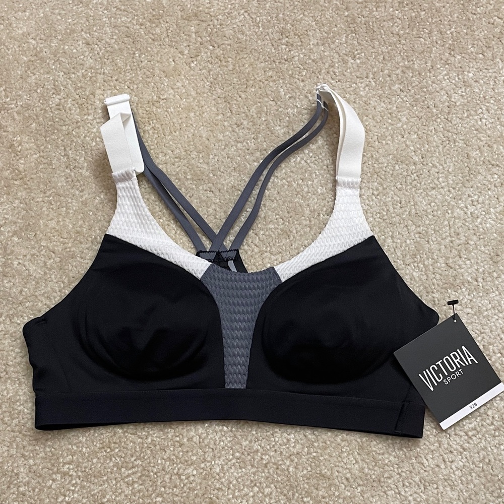 Victoria Sport Black and Gray Sports Bra